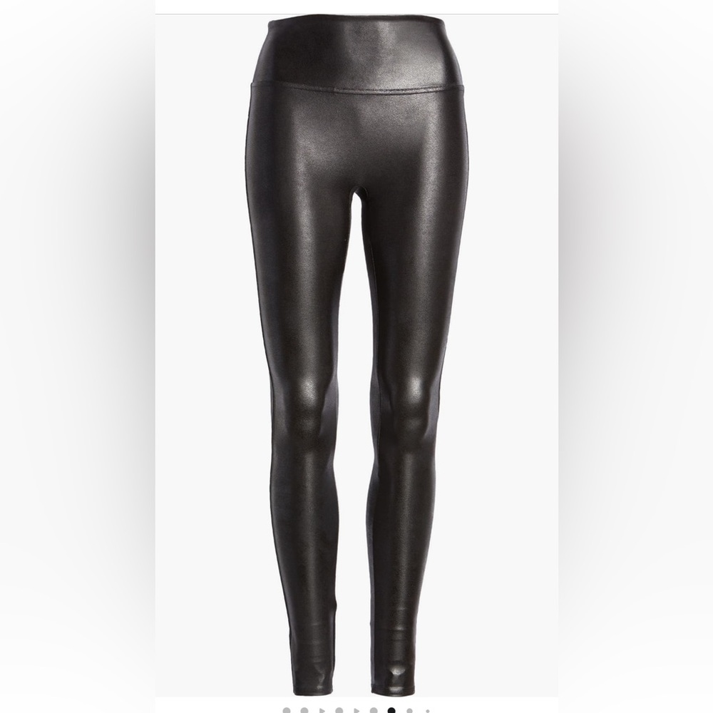 SPANX faux leather Black Leggings